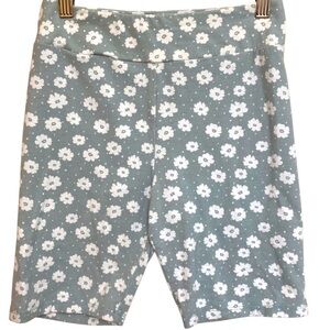 Forever 21 Light Teal Floral Shorts Small
